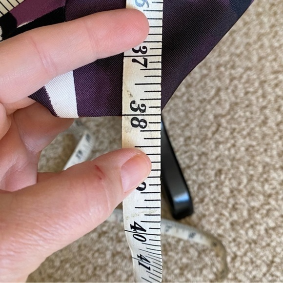 Connected apparel black purple floral sweetheart neckline sleeveless midi dress - Picture 11 of 11